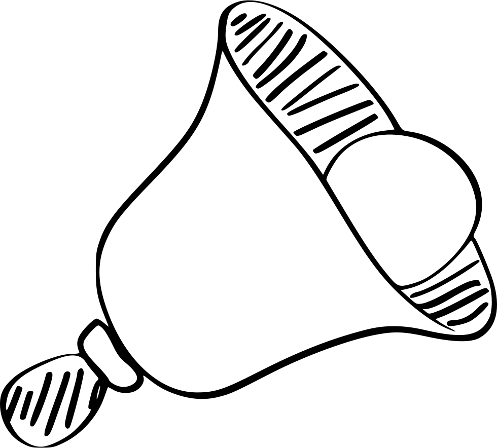 Alarm Alert Bell Message Notification Ring Sound Comments - Drawing (980x884), Png Download