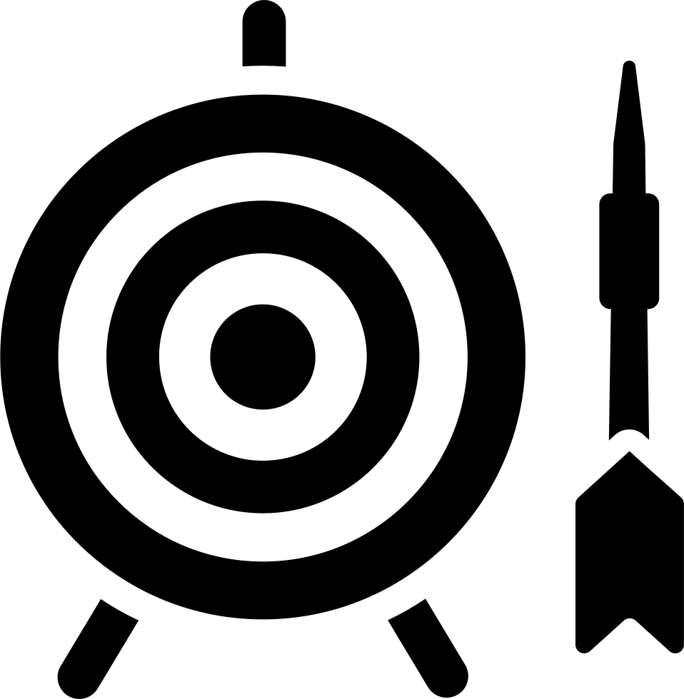 Dart And Target Of Concentric Circles Comments - Darts (958x980), Png Download
