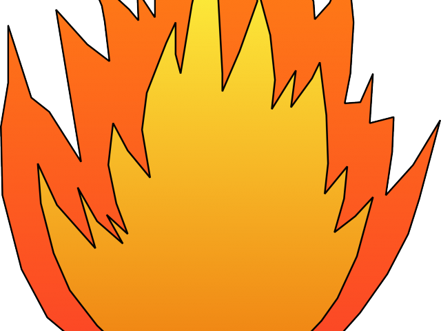 Flames Clipart Car Template - Clipart Pictures Of A Fire (640x480), Png Download