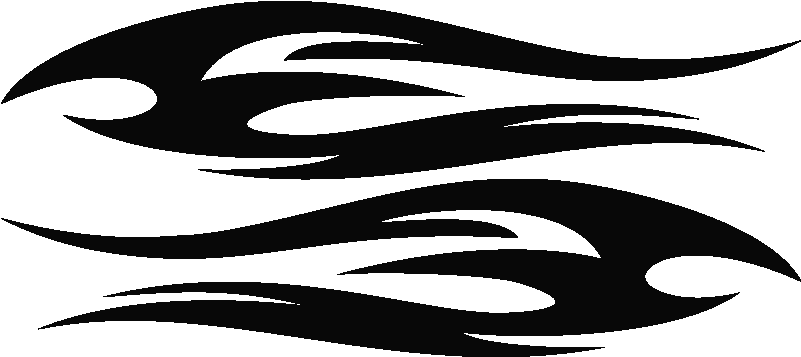 Sticker Flammes 2 Ambiance Sticker Ros Car Flames2 - Sticker (800x800), Png Download