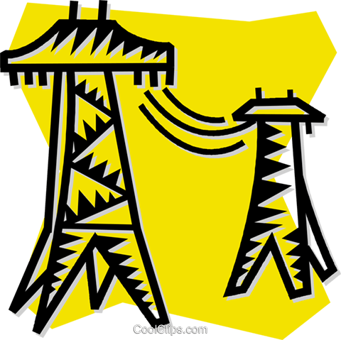 Power Lines Royalty Free Vector Clip Art Illustration - Clip Art (480x479), Png Download