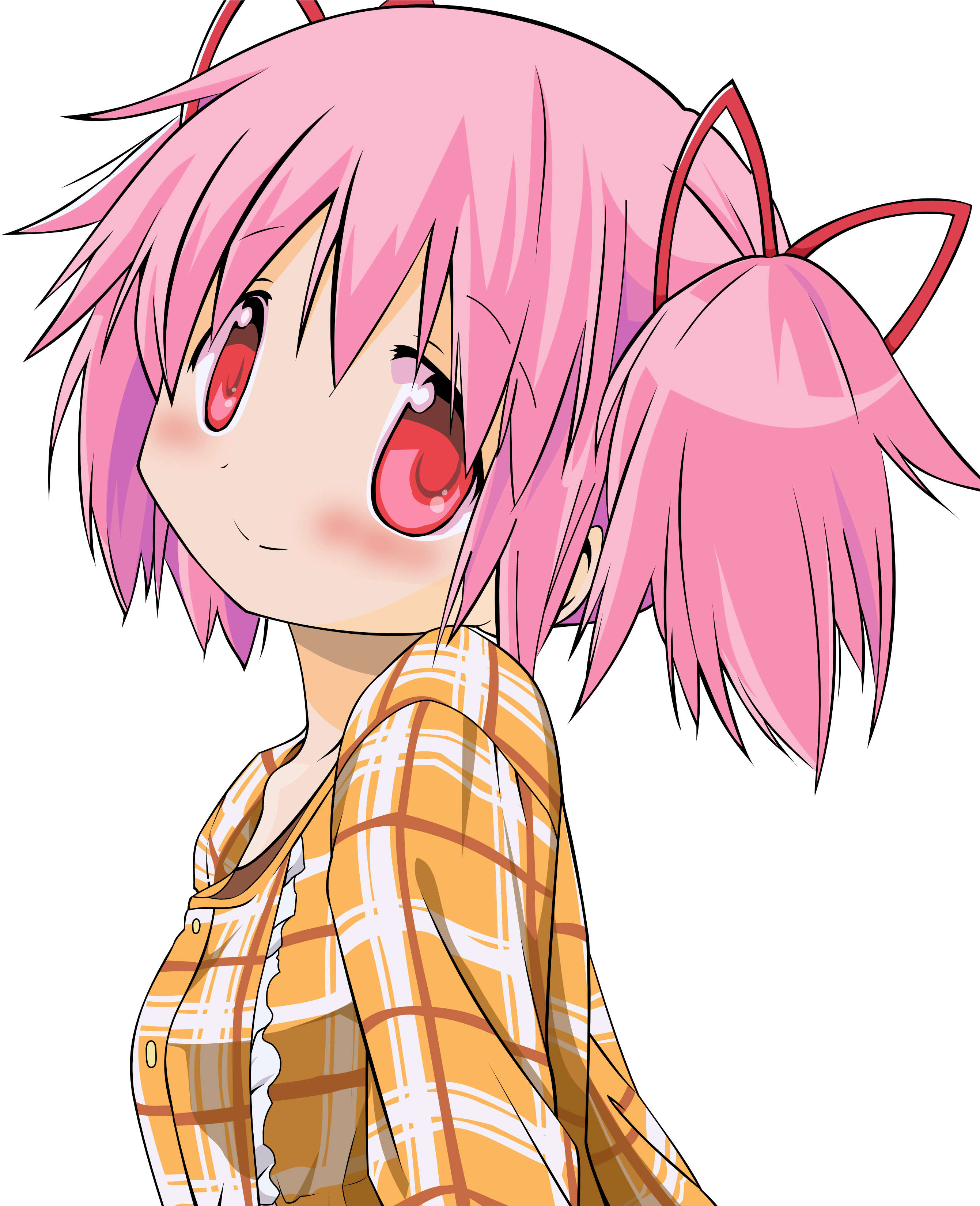 Download Png - Madoka Kaname (3700x3299), Png Download