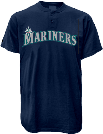 Seattle Mariners 2 Button T Shirt Official Mlb - Seattle Mariners Favor Bags 8ct (400x450), Png Download