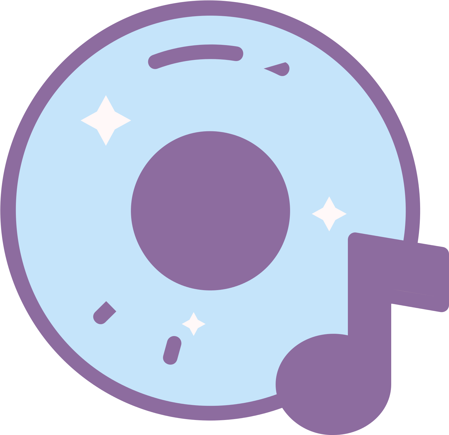 Music Record Icon - Happy Face (1600x1600), Png Download