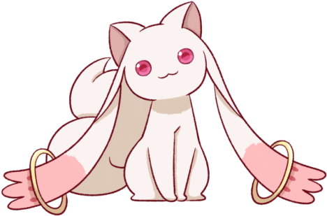 Kyubey Art (500x322), Png Download