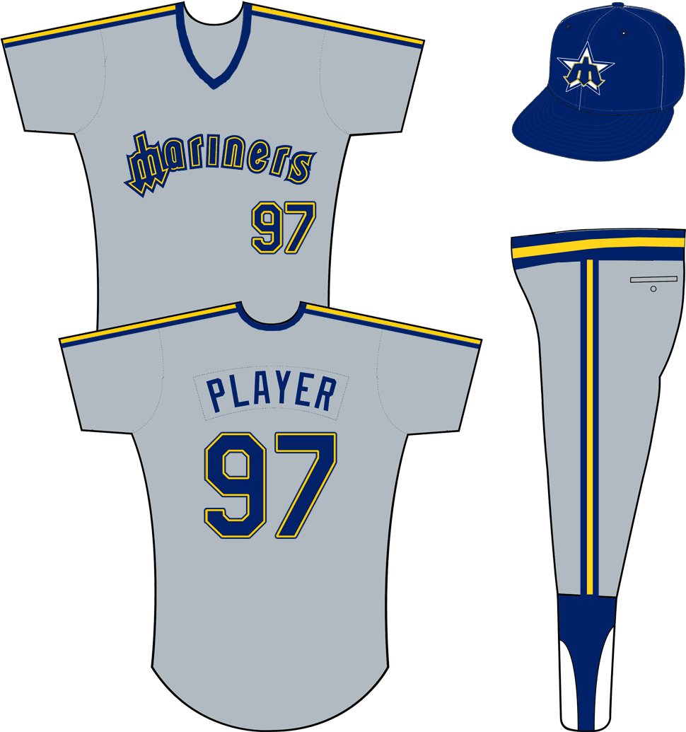 Seattle Mariners - Los Angeles Dodgers Uniform (1000x1035), Png Download
