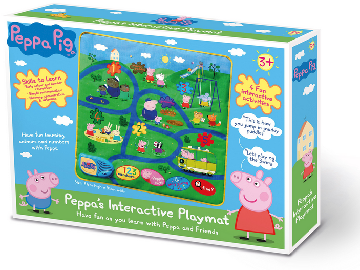 Peppa Pig Interactive Playmat - Peppa Pig Peppa Pigs Interactive Playmat (748x545), Png Download