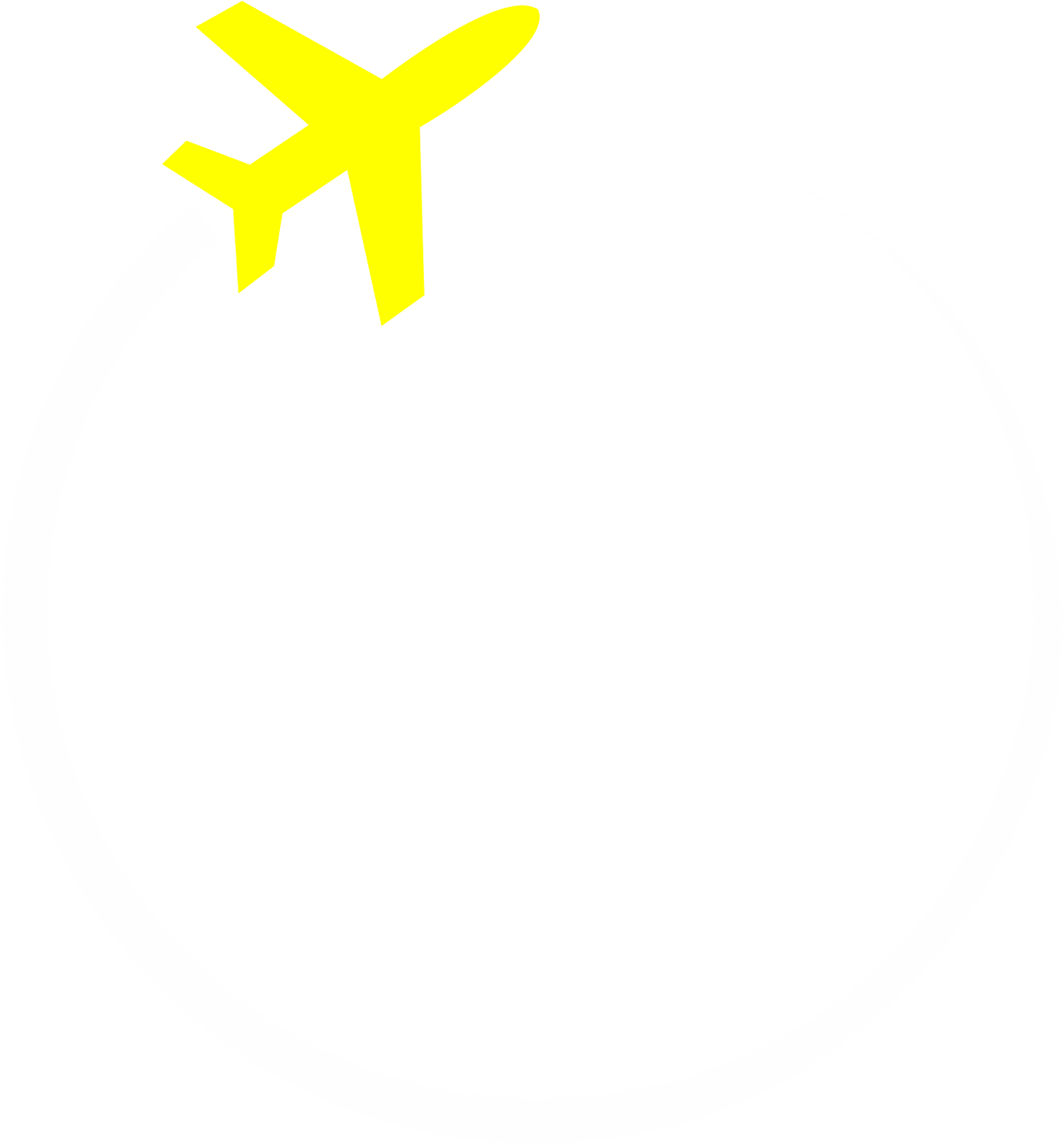 Plane Flight Tracker - Circle (1600x1600), Png Download
