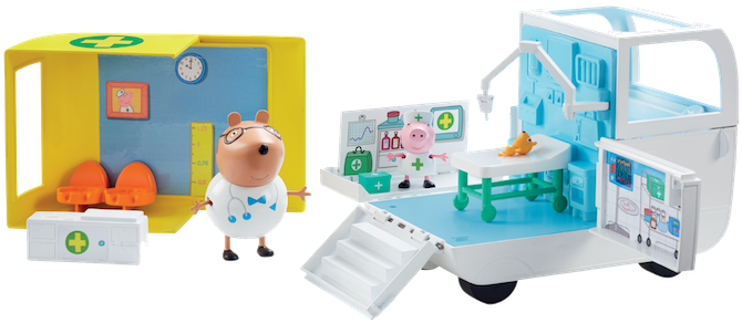 Peppa Playtime From Big Balloon - Peppa Pig Medical Centre (684x350), Png Download