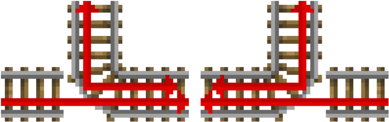 Minecart Track Switches - Make A Minecart Switch Tracks (800x261), Png Download