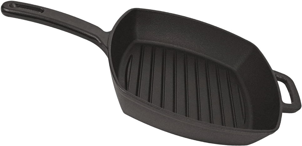 Square Cast Iron Skillet - Cast Iron Skillet (1000x1000), Png Download