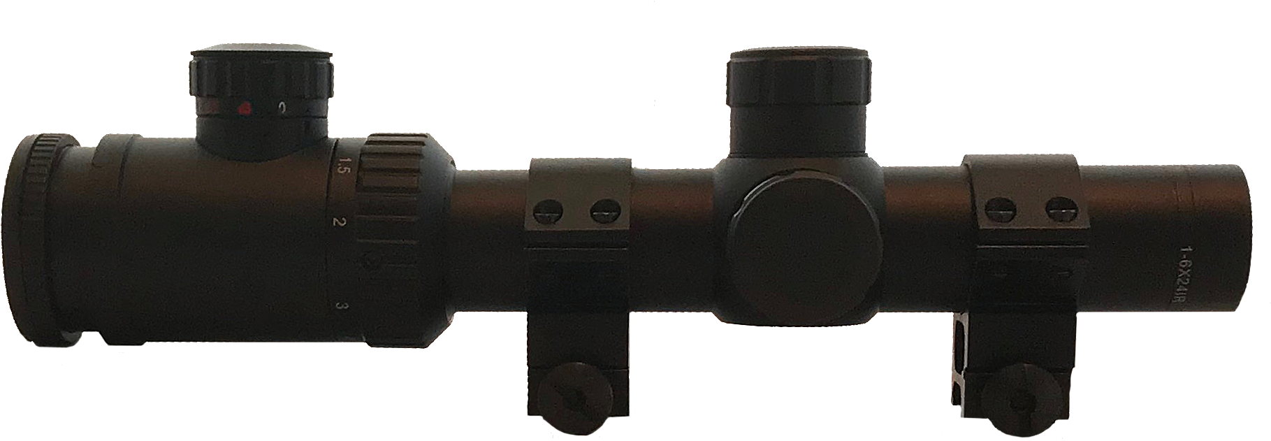 Rifle Scope Png Picture Freeuse Library - Osprey Global 1-6x24 Range Finding Reticle Black 1-6x24 (1927x706), Png Download