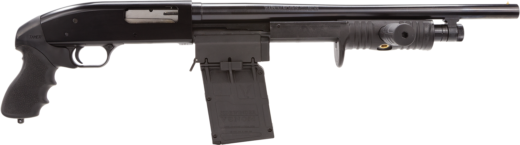 Graphic Shotgun Clip Adaptive Tactical - Maverick 88 Sidewinder (1800x519), Png Download