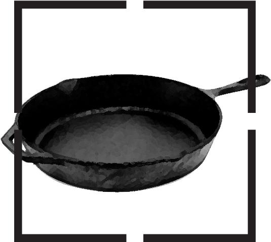 Focus On Food Ep - Skillet (570x570), Png Download