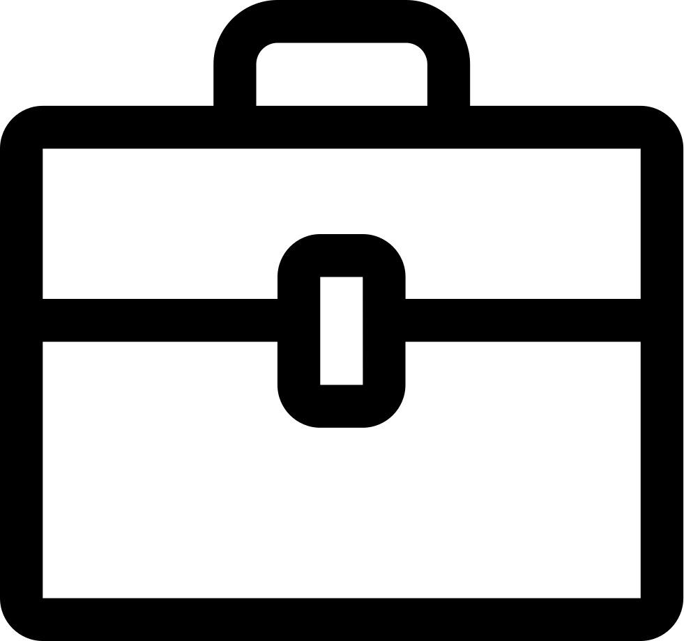 Briefcase Comments - Outline Of A Toolbox (981x920), Png Download