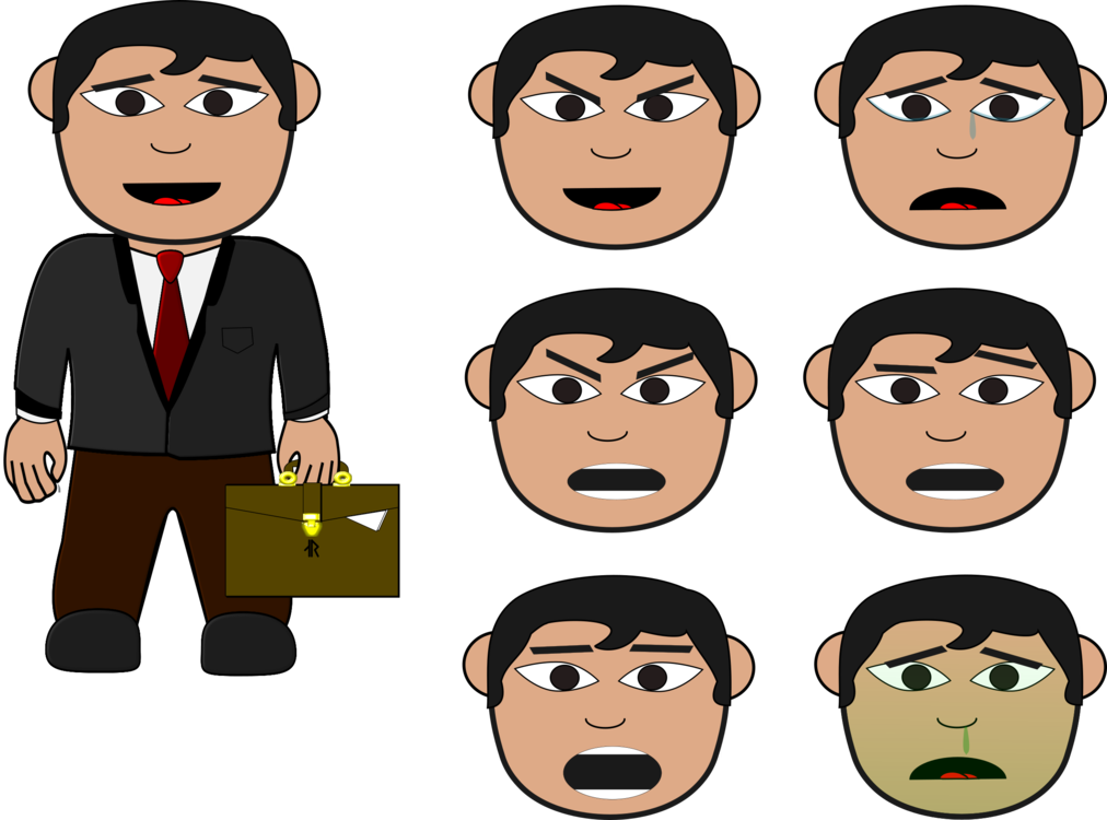 Cartoon Computer Icons Drawing Avatar Video - Salary Man Clipart (1012x750), Png Download