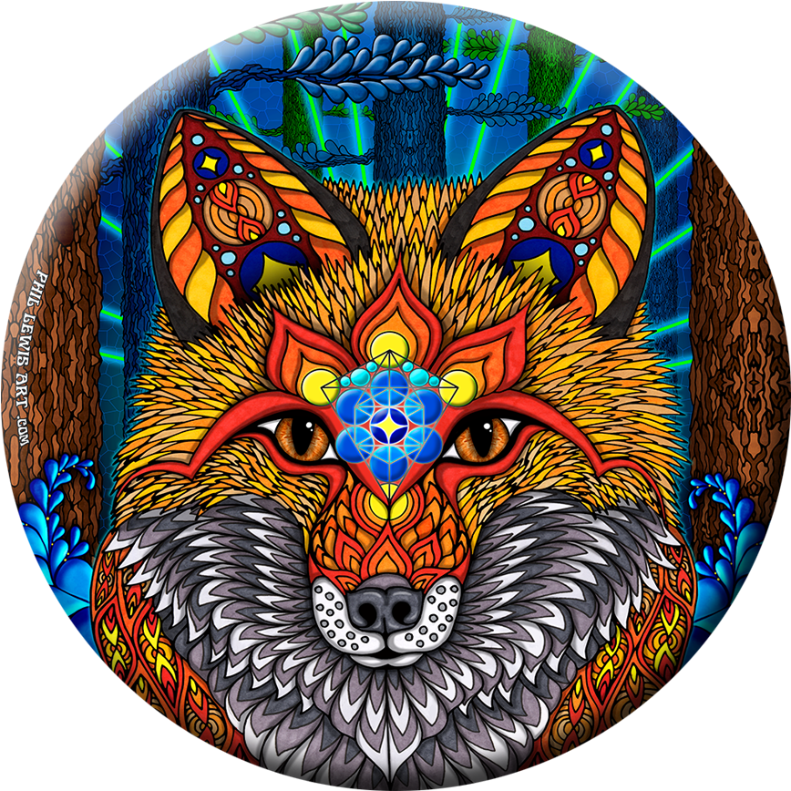 Electric Fox (1000x1000), Png Download