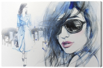 Woman In Coat - Abstract Woman (400x400), Png Download