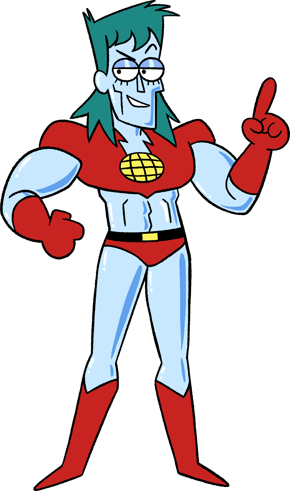 Captain Planet - Ok Ko Let's Be Heroes Red Action (1164x1969), Png Download