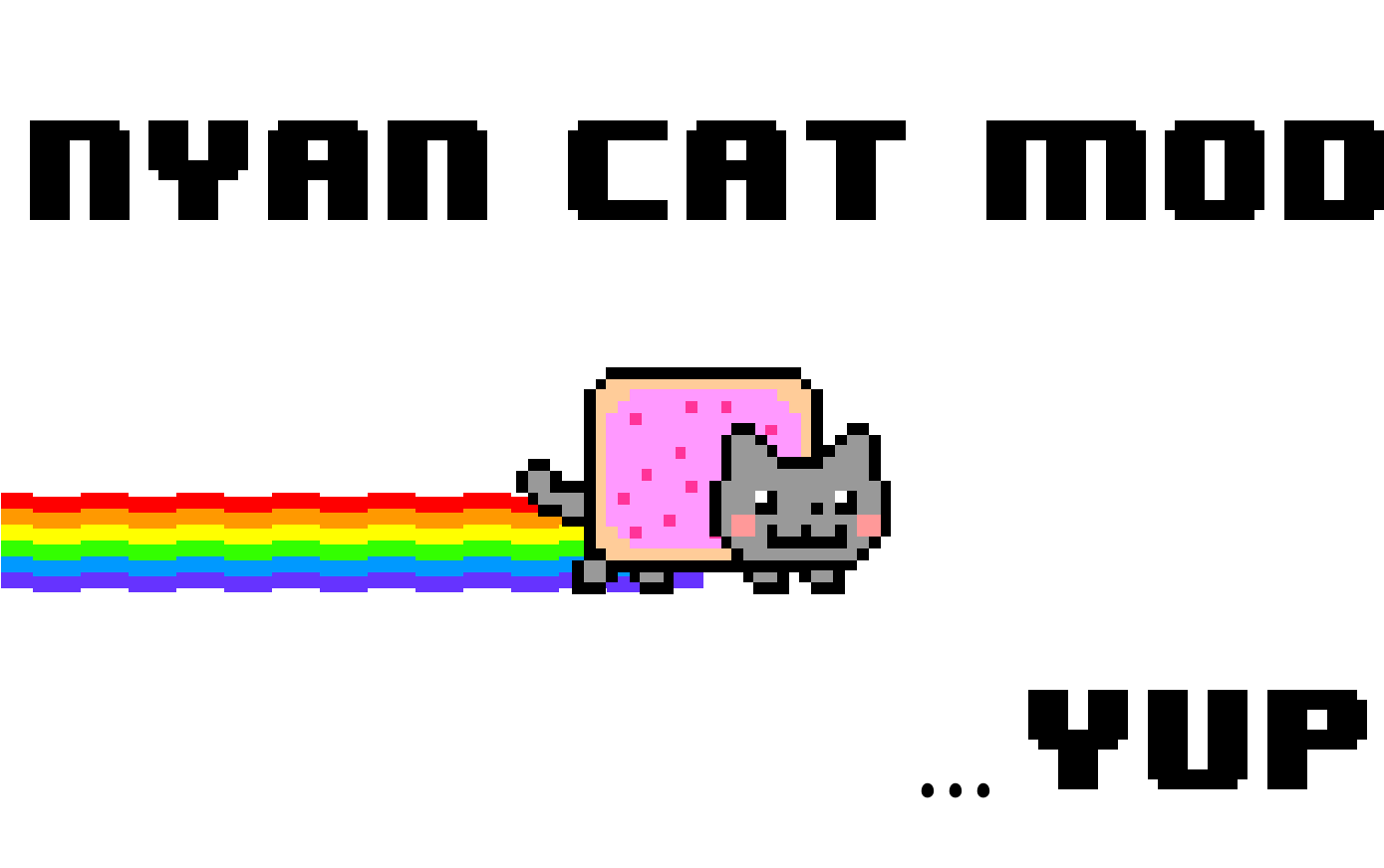 1] Nyan Cat - Nyan Cat Logo Png (1440x900), Png Download