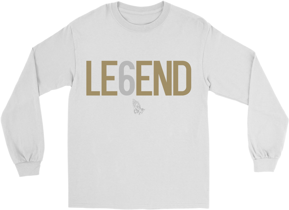 Drake Legend Six 6 Ovo Toronto Long Sleeve - Long-sleeved T-shirt (1024x1024), Png Download