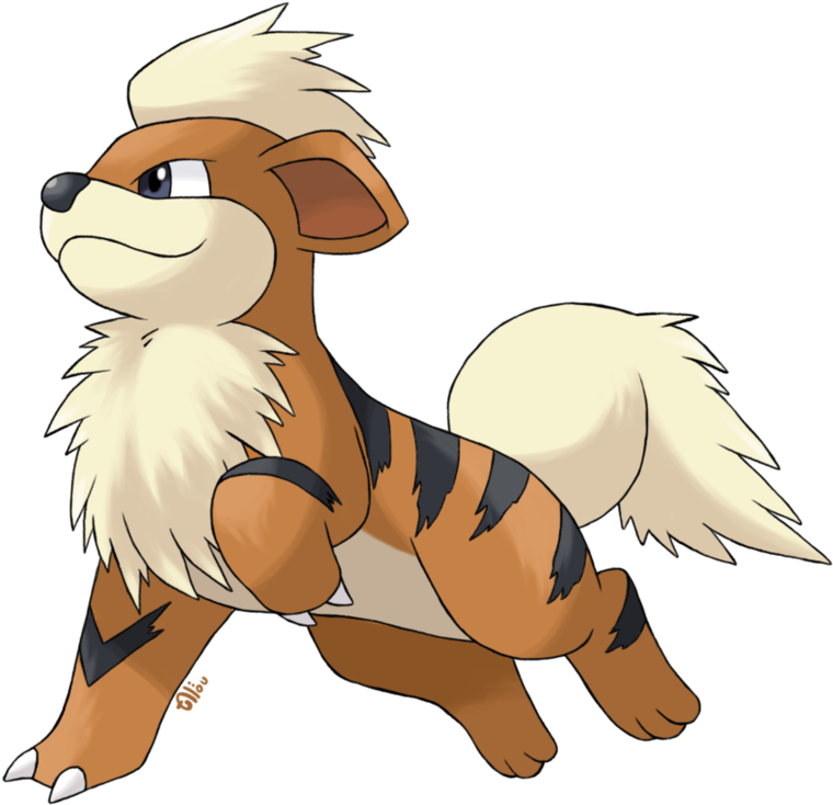 Growlithe - Pokemones Growlithe (915x873), Png Download