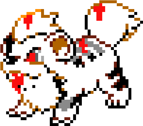 Messed Up Growlithe (520x460), Png Download