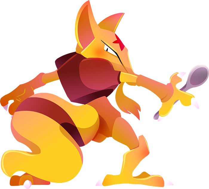Art By Kuitsuku [tumblr] [instagram] [twitter] [portfolio] - Pokemon Kadabra Fanart (700x634), Png Download