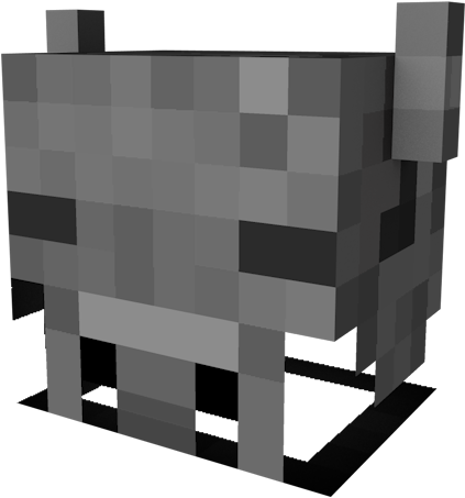 If The Block Below The Carcass Is Removed, The Carcass - Minecraft Skull Texture (800x800), Png Download