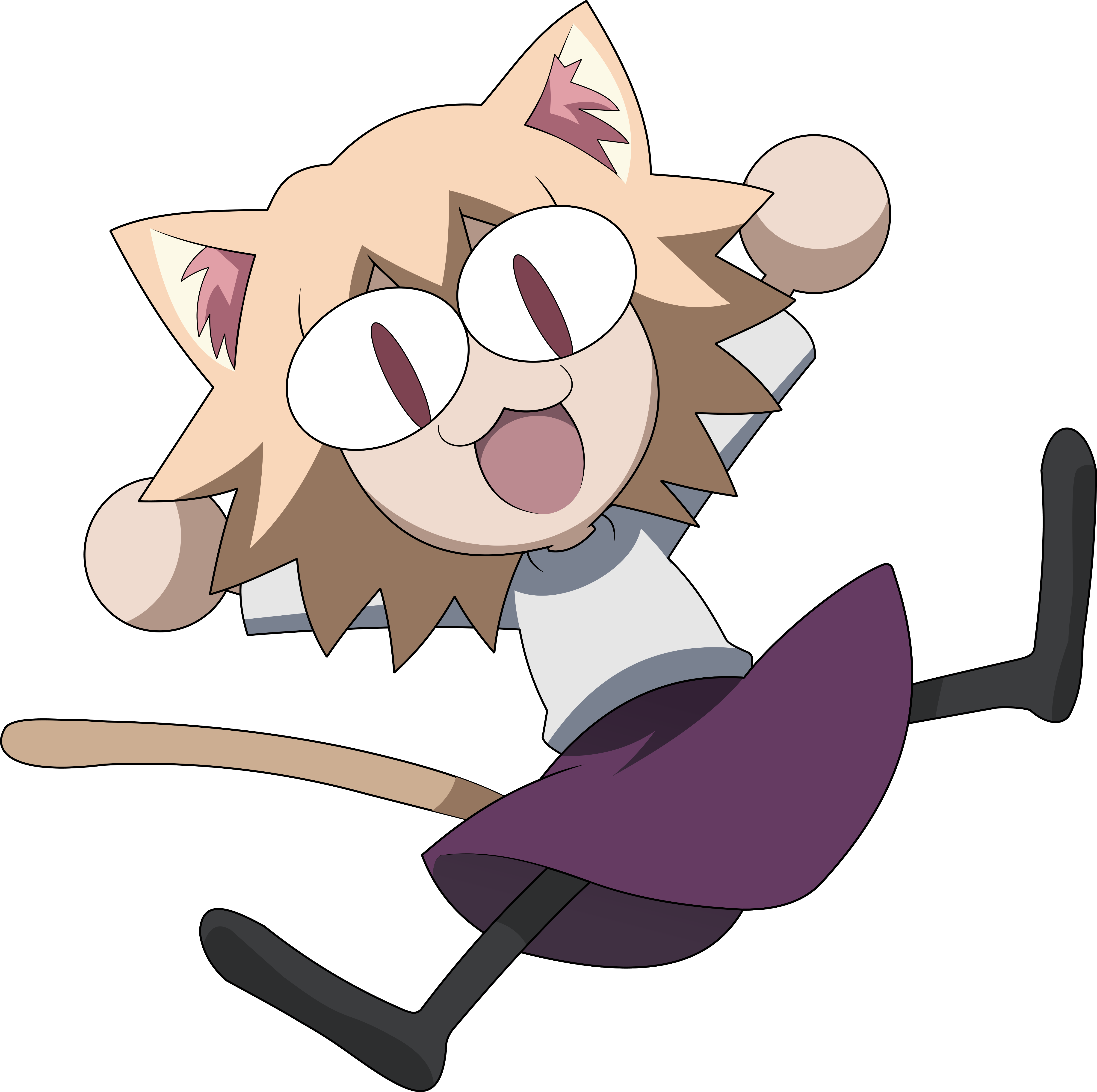 945kib, 4759x4738, Neco-alone - Carnival Phantasm Nekos (4759x4738), Png Download