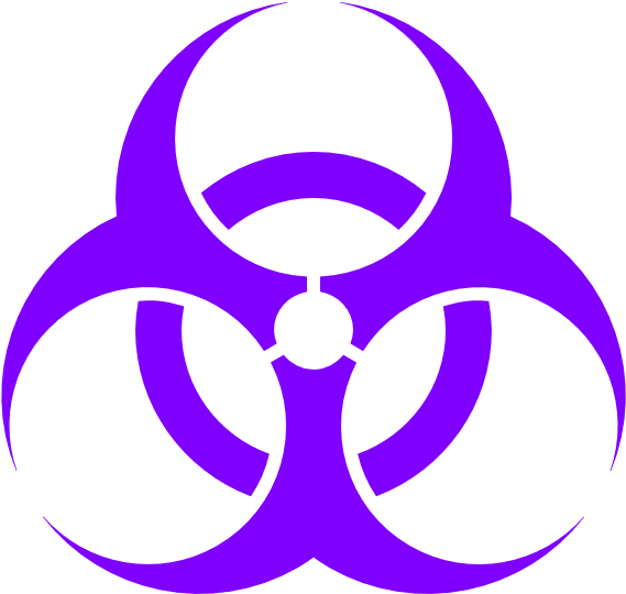 Nuclear Clip Art - Biohazard Symbol (600x600), Png Download