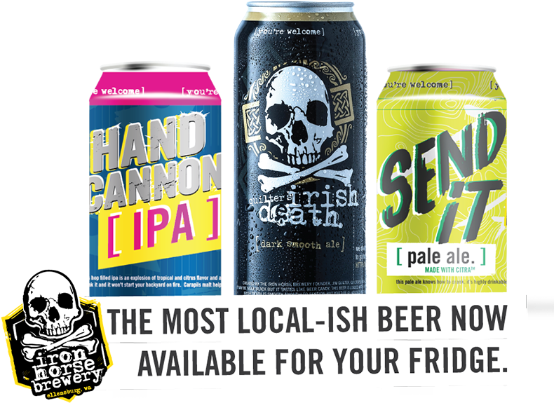 Iron Horse Hand Cannon Brewed With Mosaic, Azacca & - Iron Horse Brewery (800x601), Png Download
