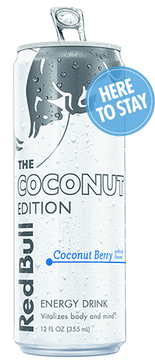 Coconut Wiiings All Year Round - Coconut Berry Red Bull (260x579), Png Download