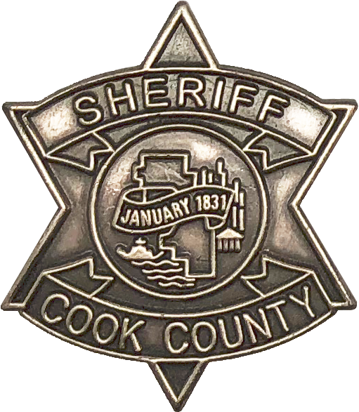 Cook County Sheriff Star Lapel Pin - Cook County Sheriff Pin (511x587), Png Download