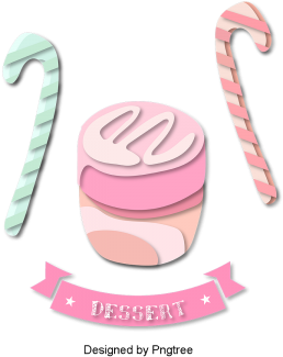Beautiful Cartoon Lovely Hand-painted Dessert Cake - Pudding (360x360), Png Download