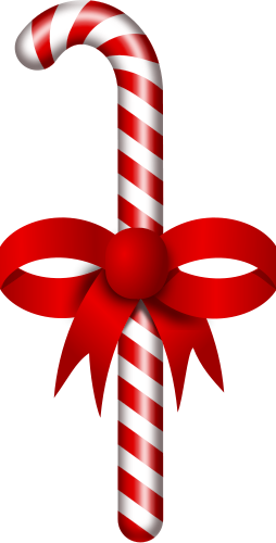 Candy Cane Stick Clipart - Santa Claus Stick Png (254x500), Png Download