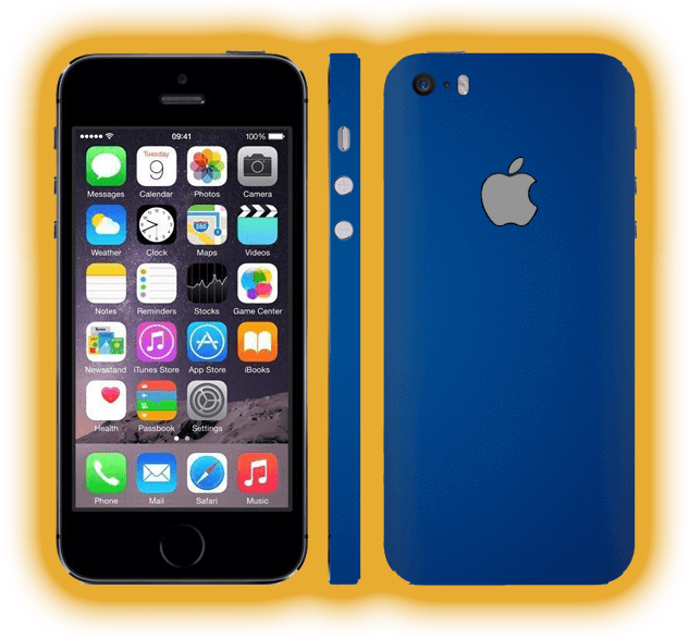 Chrome Skins / Wraps - Apple Iphone 5s 16gb Space Grey (650x600), Png Download