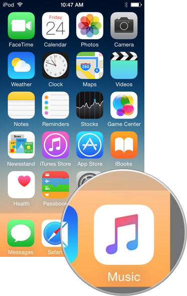 Apple - Music - Music - Iphone 5s (373x590), Png Download