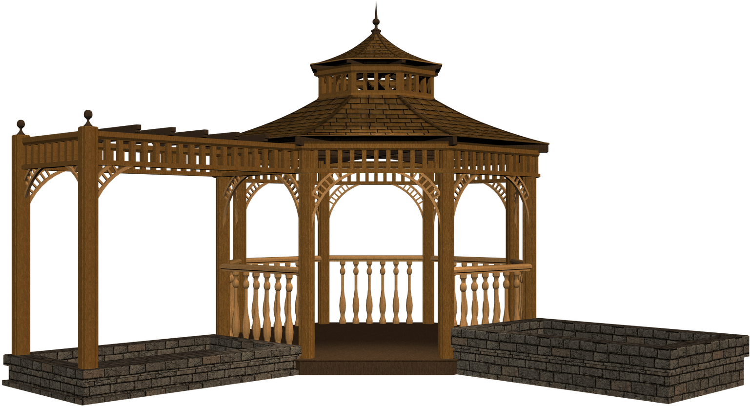 Gazebo Background Cliparts - Pergola Png Transparent Background (1600x1131), Png Download