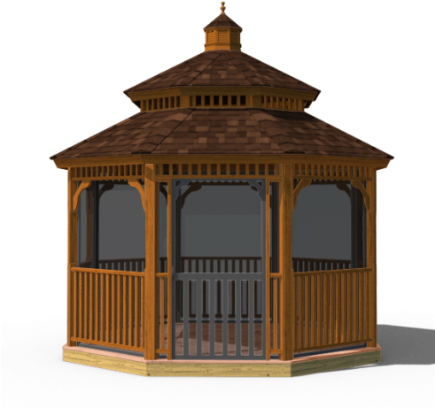 I Also Ordered The Screen Option So We Can Set Out - Gazebo (490x480), Png Download