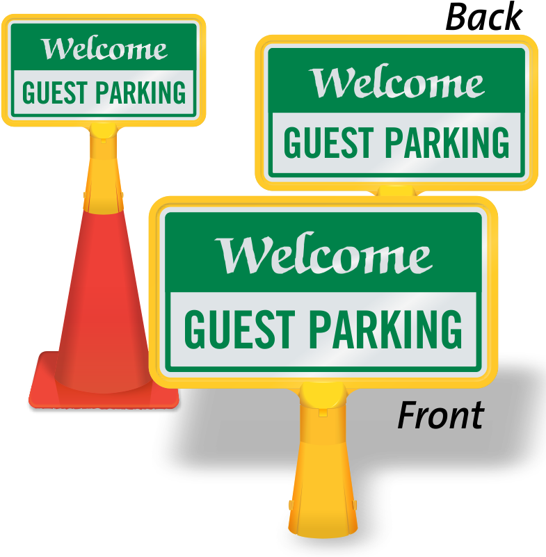 Guest Parking - Do Not Block Driveway Cones (800x800), Png Download