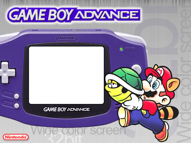 Layout Gba Euro Hardcade Default Theme - Nintendo Game Boy Advance - Glacier (640x480), Png Download