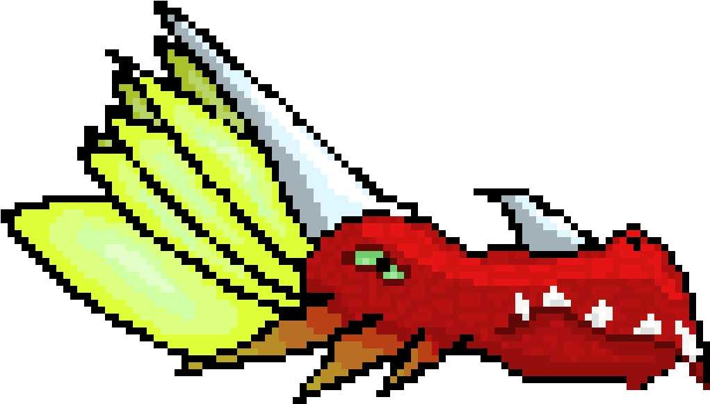 Dragon Head - Dragon Head Pixel Art (1180x730), Png Download