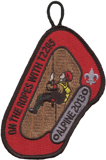 Custom Boy Scout Troop Carabiner Patch - Troop (367x550), Png Download
