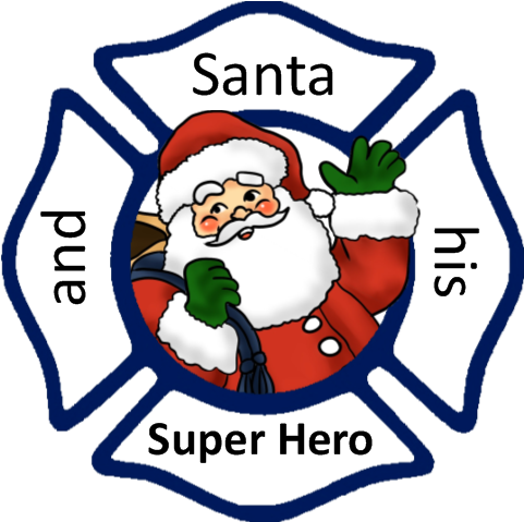 Santa And His Superhero Logo - Fire Department Maltese Cross Png (500x500), Png Download