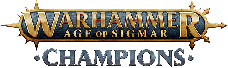 Warhammer Age Of Sigmar - Warhammer Age Of Sigmar Champions Logo (796x240), Png Download