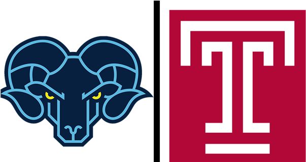 The Temple Owls And Jefferson Rams Battled Thursday - Temple University Logo Alpha (620x320), Png Download