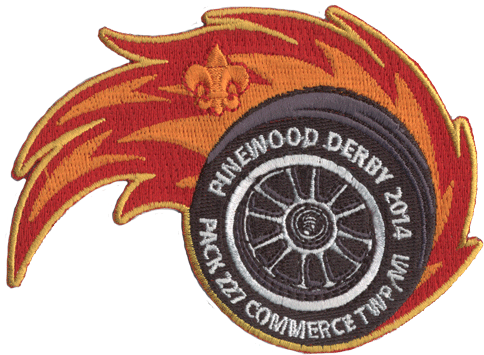 Cub Scout Pinewood Derby Flaming Tire Custom Event - Pinewood Derby (500x360), Png Download