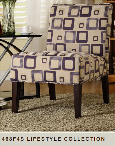 Tribecca Home Decor Cube Print Accent Lounge Chair (500x500), Png Download