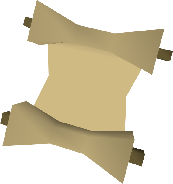 Animate Rock Scroll Detail - Runescape Scroll Png (569x602), Png Download